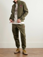 adidas Originals - C.P. Company Spezial Settend Tapered Logo-Appliquéd Cotton-Blend Corduroy Track Pants - Green