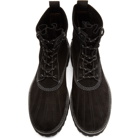 Undercover Black Contrast Stitch Boots