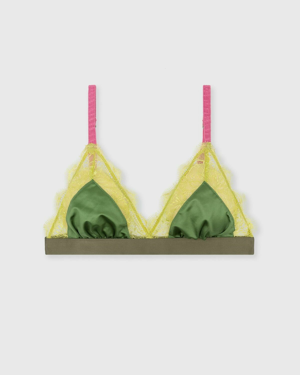 Love Stories Love Lace Bralette Green Womens (Sports-) Bra