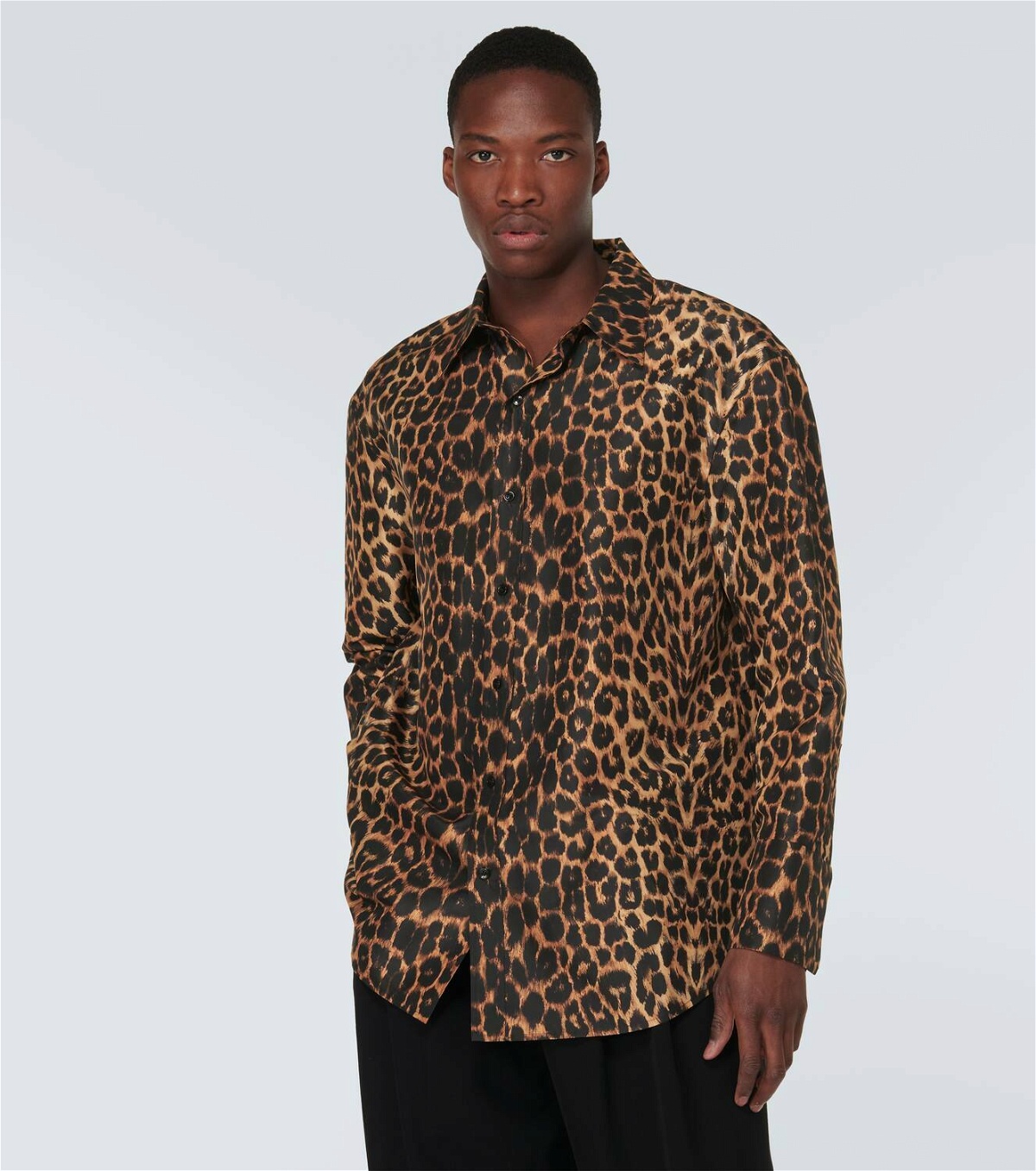 Saint Laurent Leopard-print silk shirt Saint Laurent