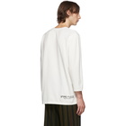 Homme Plisse Issey Miyake White Washi Three-Quarter Sleeve T-Shirt