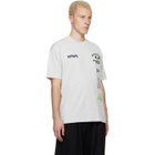 AAPE by A Bathing Ape Gray 'AAPEUNVS' Multi-Logo T-shirt