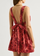 Free People Meet Me In Maui Stretch-cotton Mini Dress Red