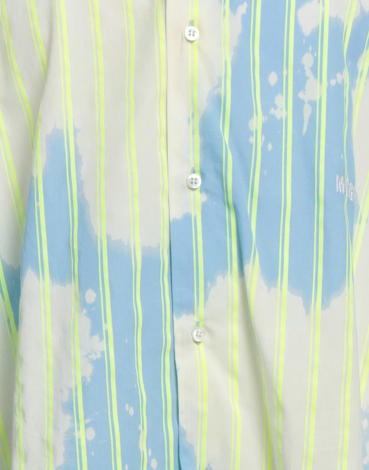 Msgm Mens Shirt Sky in Blue