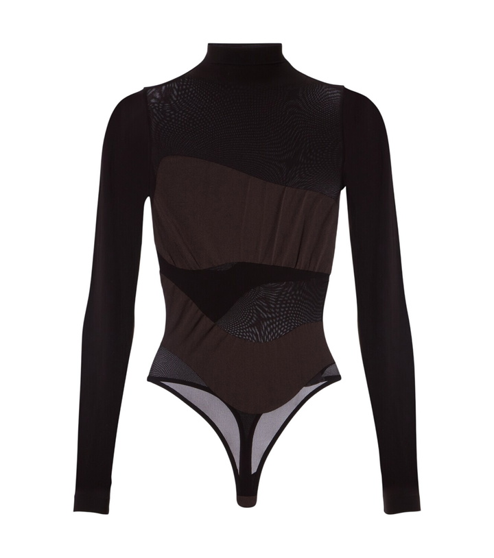 Photo: Wolford Shade semi-sheer bodysuit