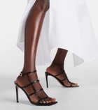 Gianvito Rossi Mondry 95 leather sandals