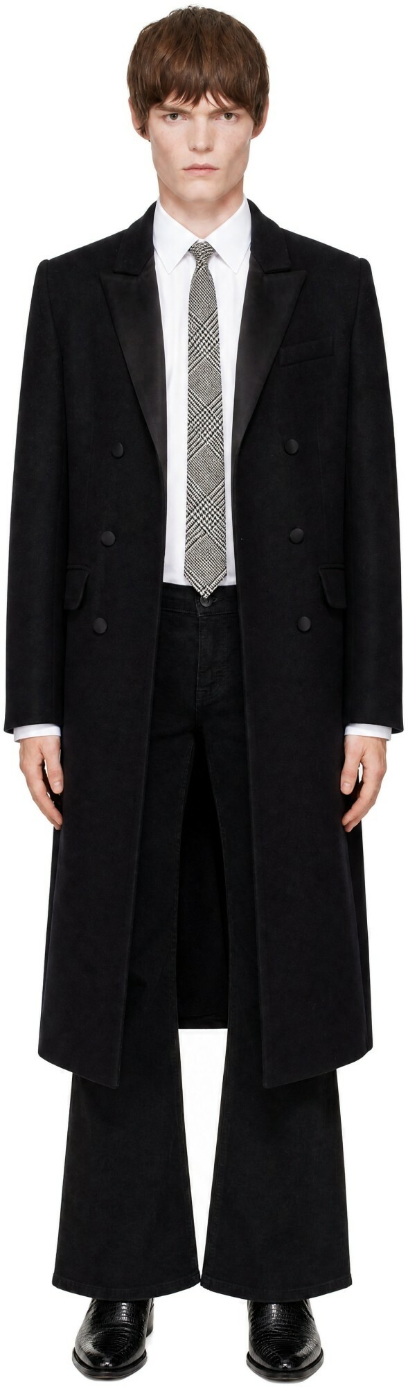Ernest W. Baker Black Double Breasted Coat