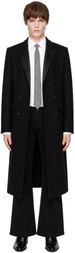 Ernest W. Baker Black Double Breasted Coat