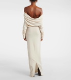 Entire Studios Off-shoulder jersey maxi dress