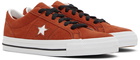 Converse Orange Suede One Star Pro Sneakers