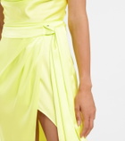 David Koma Satin maxi skirt