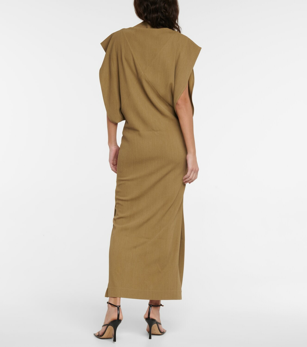 Petar Petrov Avis draped twill maxi dress