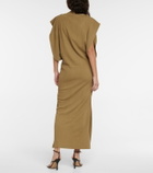 Petar Petrov Avis draped twill maxi dress