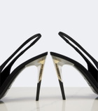Saint Laurent Goya satin slingback pumps