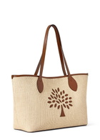 Mulberry Logo Raffia Small Tote bag - Cream - One Size