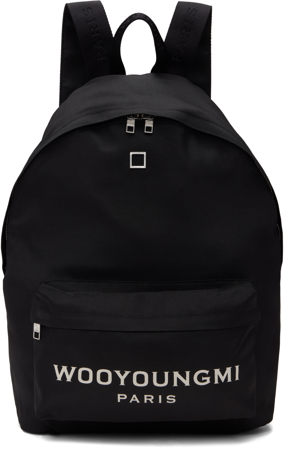 WOOYOUNGMI Black Logo Backpack