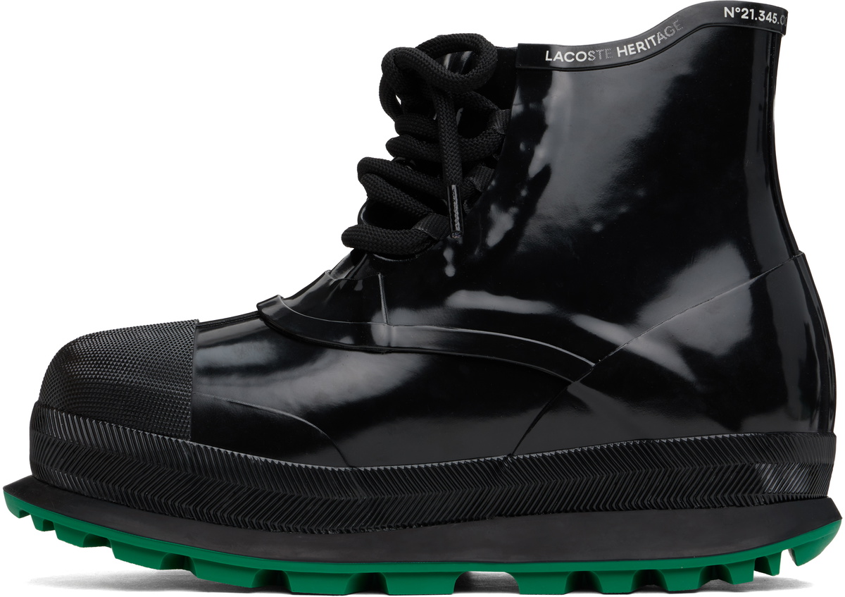 LACOSTE ブラックブーツ Lacoste Black René Boots Lacoste