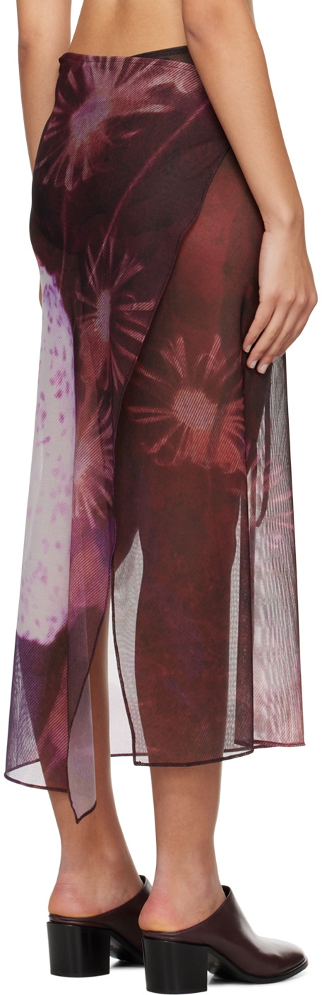 Birrot Multicolor Saranghae Midi Skirt