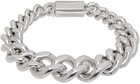 Jil Sander Silver Curb Chain Bracelet