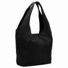 Mazi Untitled Flow Suede Tote Bag in Black 