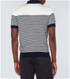 Dolce&Gabbana Logo striped silk polo shirt