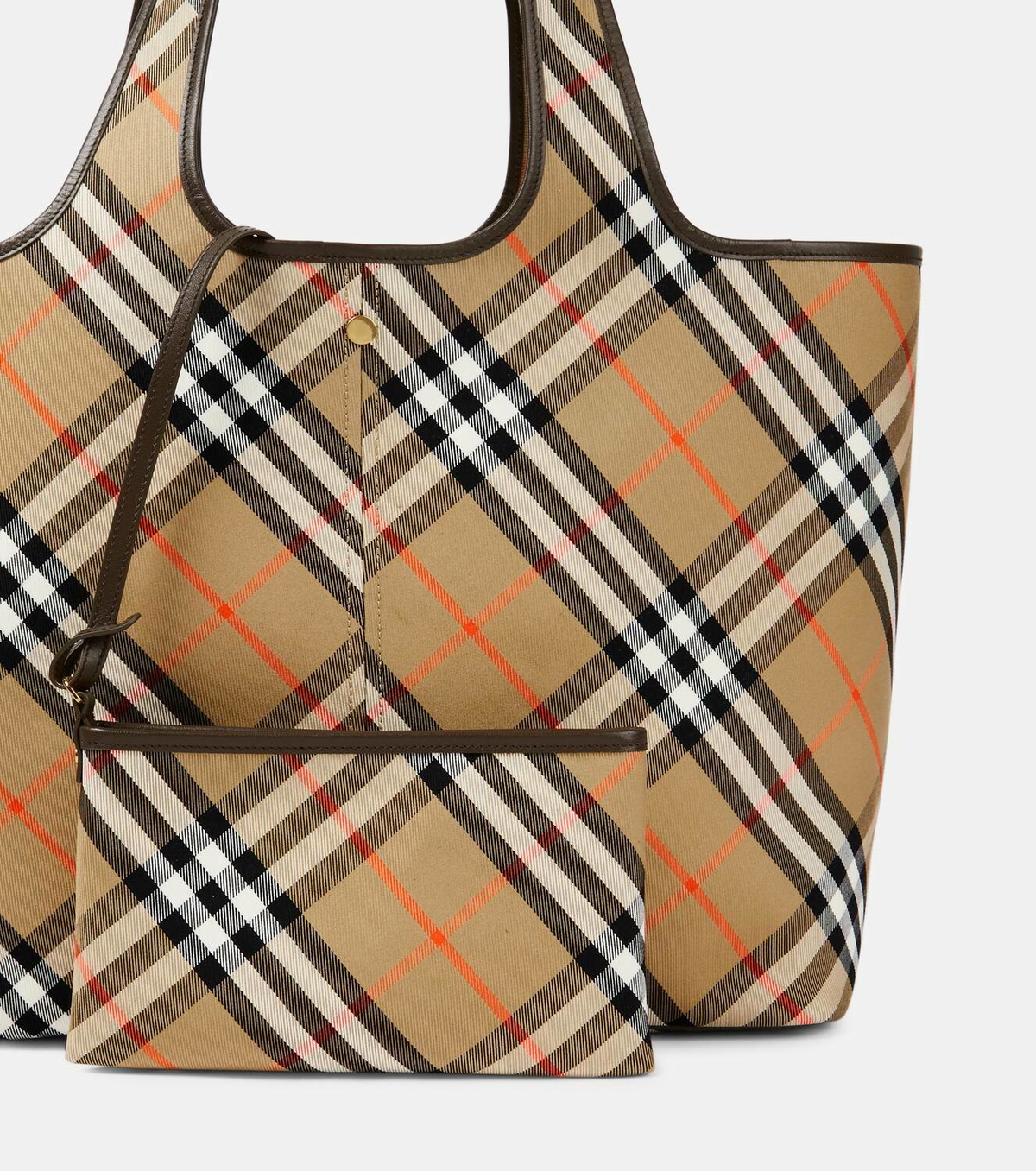 Burberry Burberry Check Medium canvas tote bag