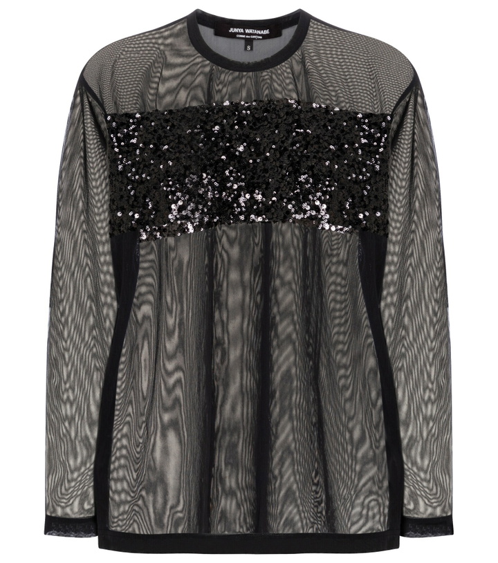 Photo: Junya Watanabe - Sequined mesh top