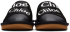 Chloé Black Woody Mule Slippers