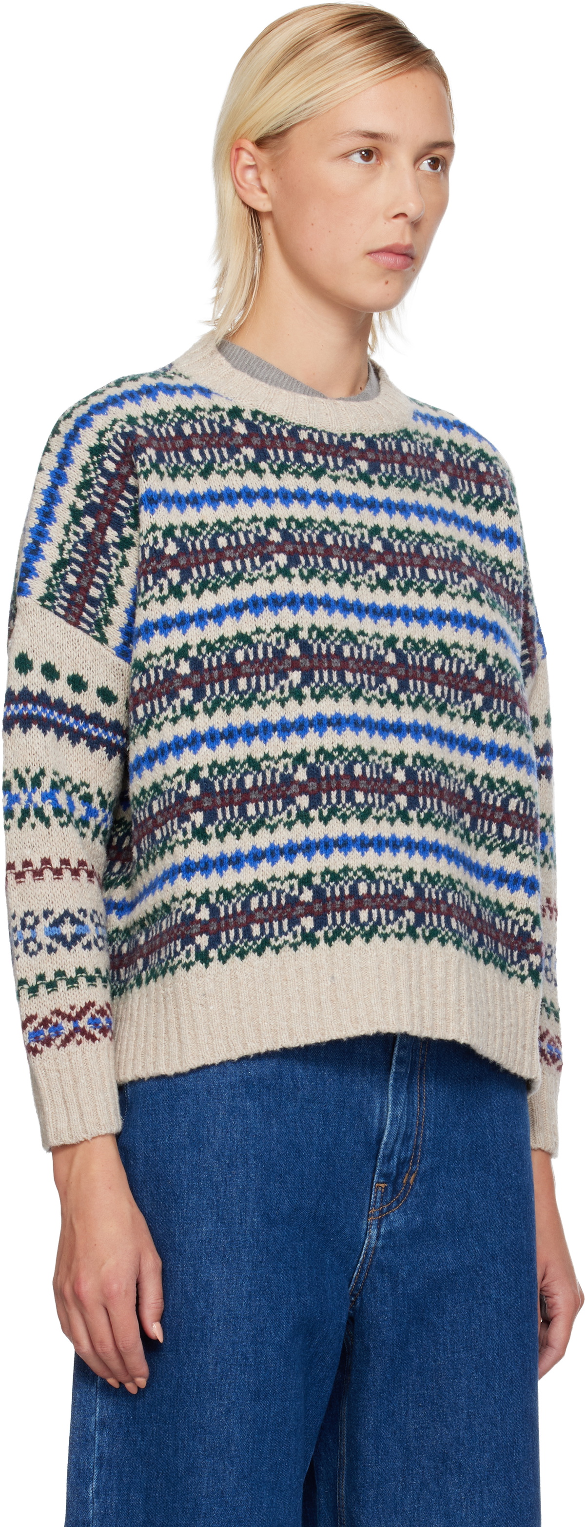 Weekend Max Mara Beige Rivetto Sweater
