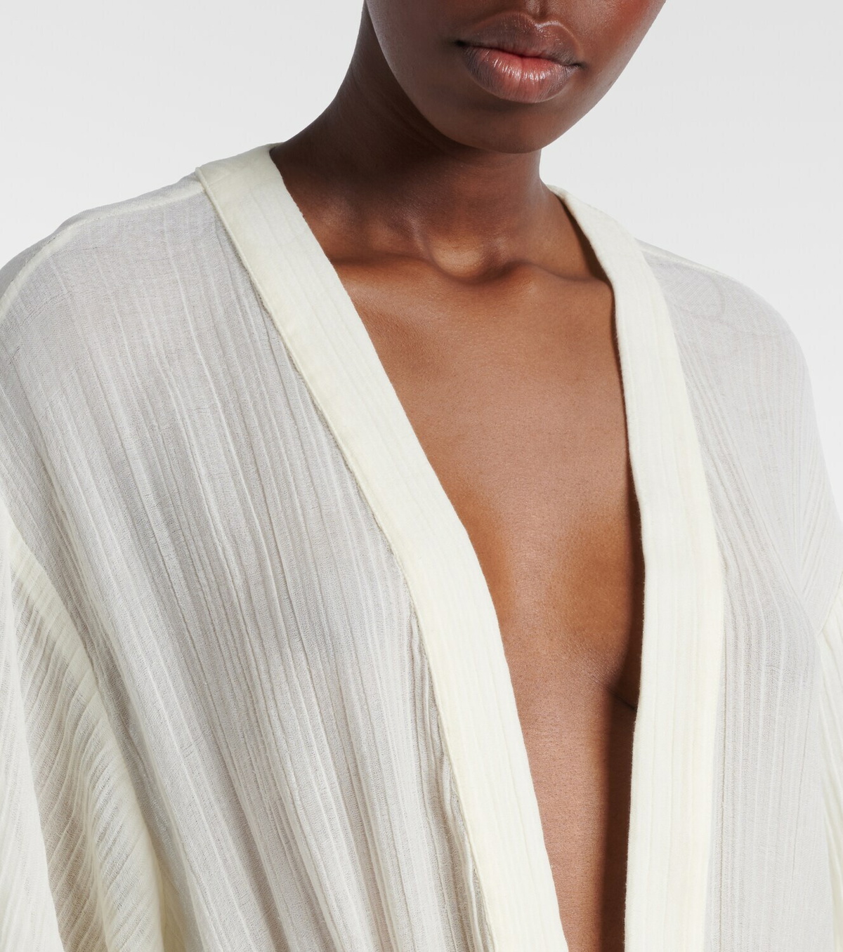 The Attico Ruffled cotton maxi dress
