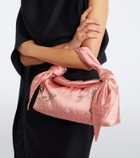 Erdem Bloom E/W satin top-handle bag
