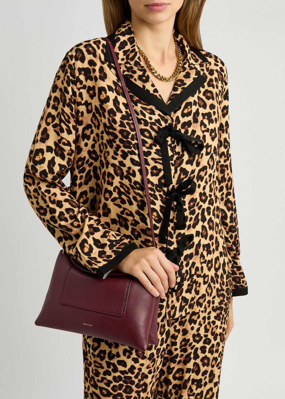 Wandler Penelope Slouch Leather Cross-body bag - Burgundy - One Size
