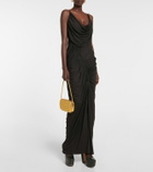 Bottega Veneta - Knot Mini metallic leather shoulder bag