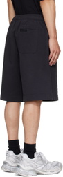 VETEMENTS Black Polizei Molton Shorts