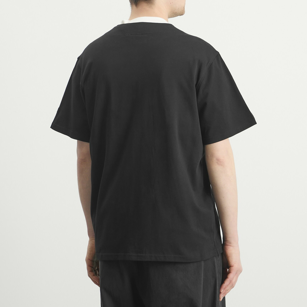 New Era Men's Script Baseball Jersey in Black