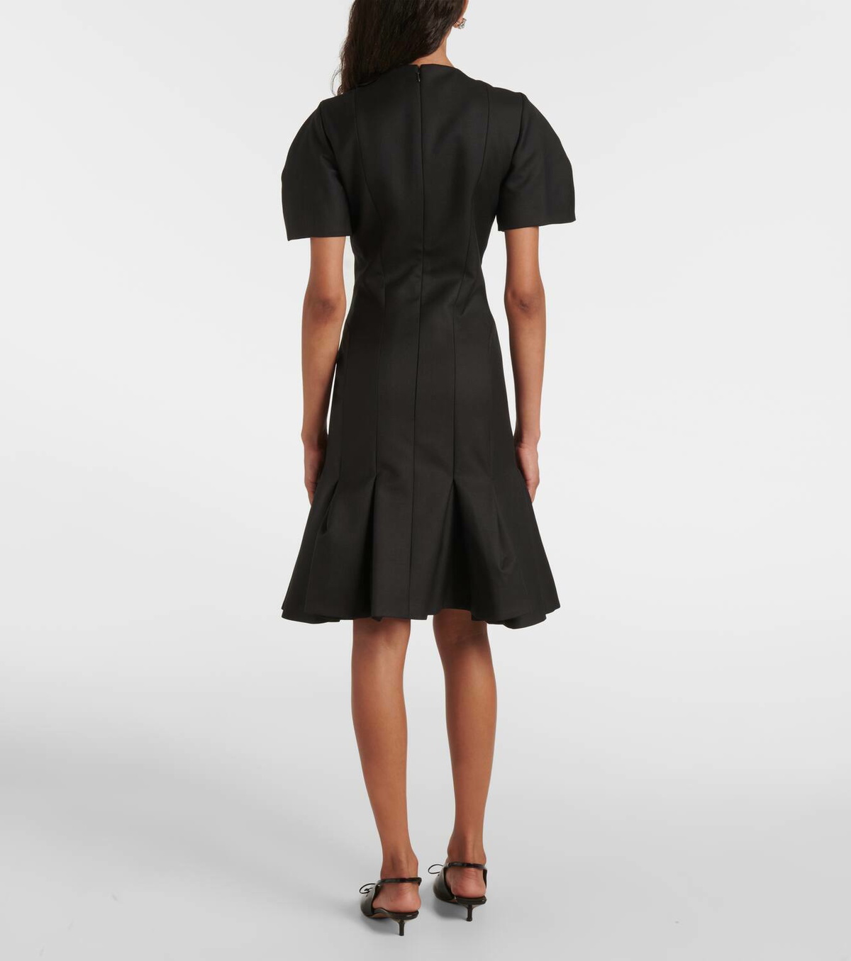 Nina Ricci Wool gabardine midi dress