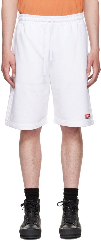 Photo: Diesel White P-Crown Shorts