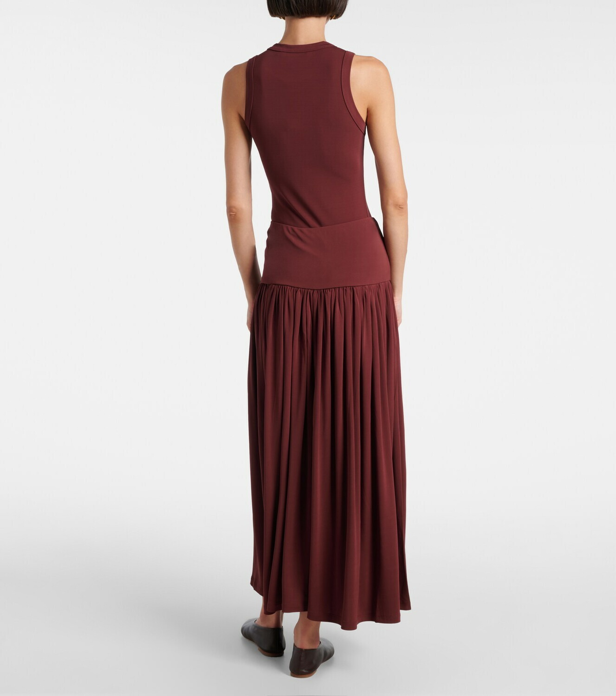 Aya Muse Gathered jersey maxi skirt