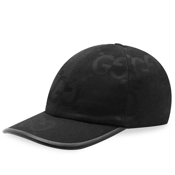 Photo: Gucci Men's Tonal Jumbo GG Cap in Black