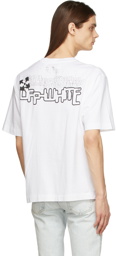 Off-White White Data Flyer Over Skate T-Shirt