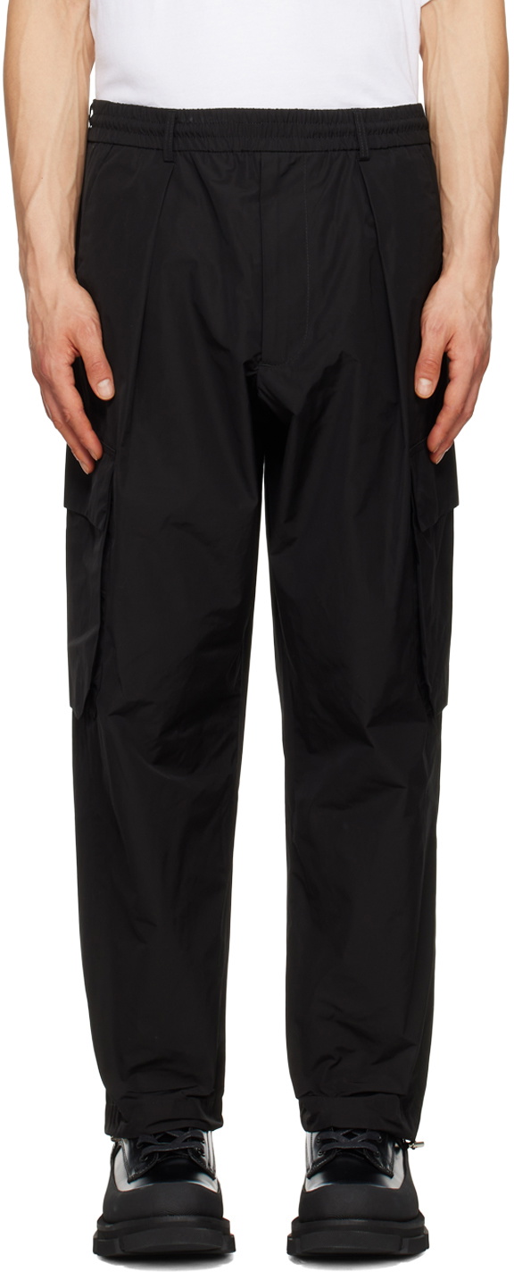 Lownn Black Plain Cargo Pants