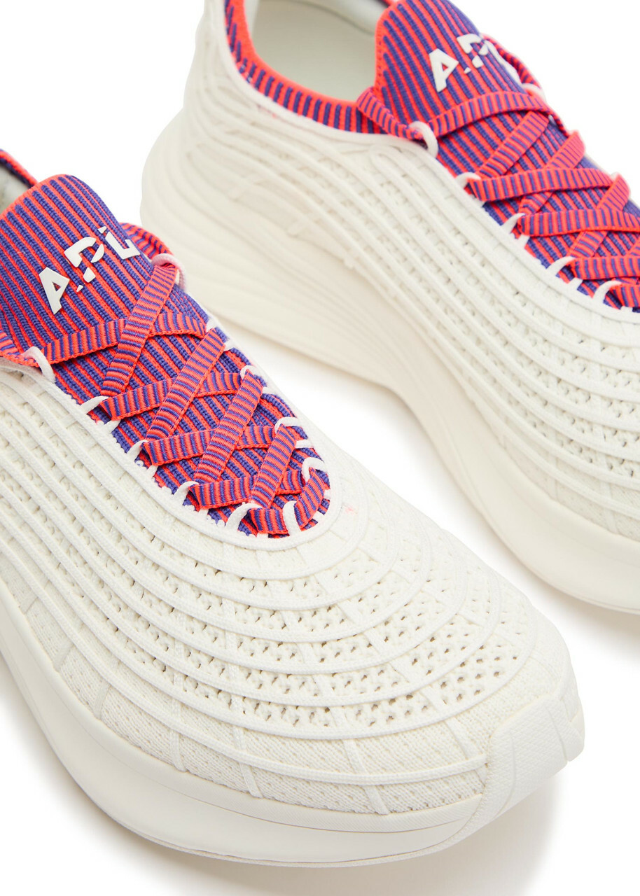 Athletic Propulsion Labs Techloom Zipline Embroidered Knit Sneakers White