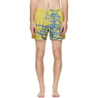 Vivienne Westwood Yellow Surf Boxer Swim Shorts