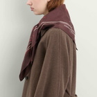 Maison Margiela Women's Number Scarf in Burgundy 