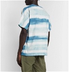Story Mfg. - Printed Tie-Dyed Organic Cotton-Jersey T-Shirt - Blue