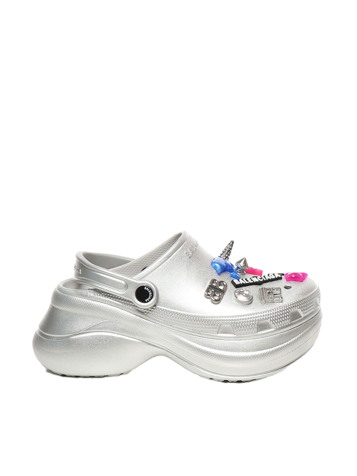 BALENCIAGA - 60mm Chunky Wedge Rubber Sandals Balenciaga