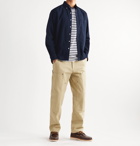 Beams Plus - Button-Down Collar Cotton-Flannel Shirt - Blue