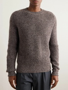 Altea - Slim-Fit Alpaca-Blend Sweater - Brown