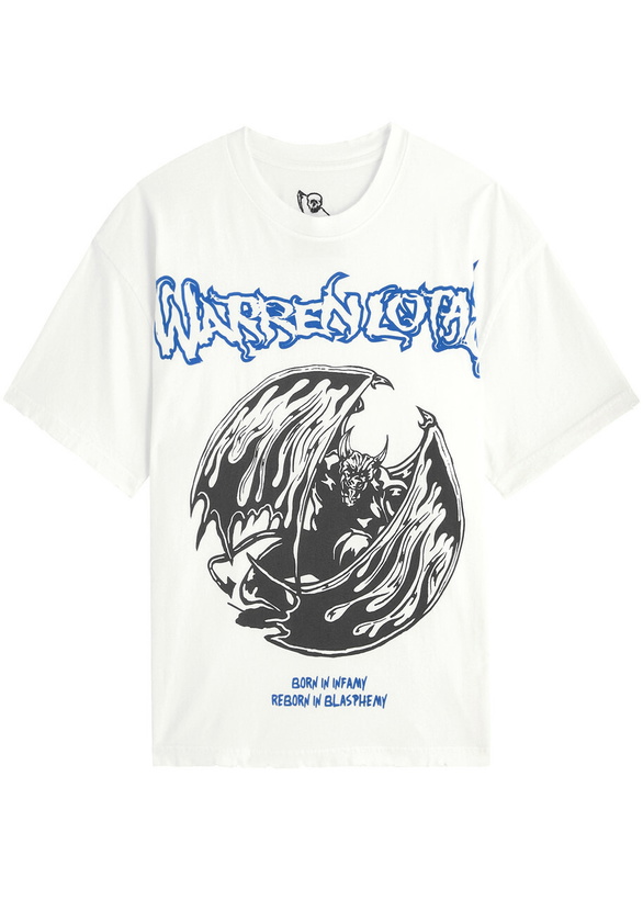 Photo: Warren Lotas Gargoyle Printed Cotton T-shirt White