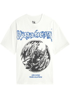 Warren Lotas Gargoyle Printed Cotton T-shirt White